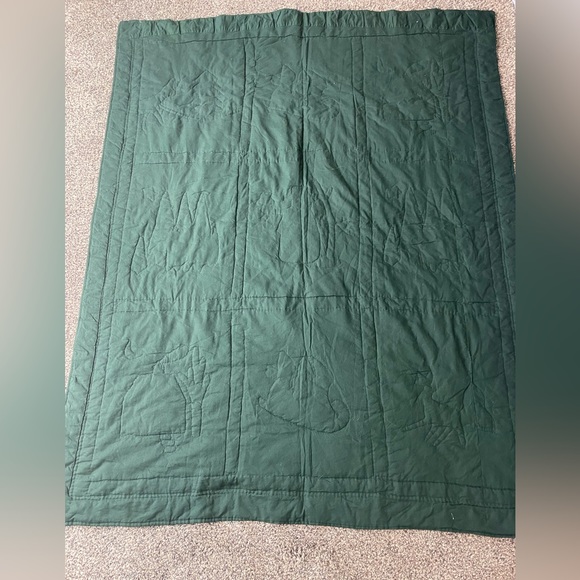 Victorian Heart Company, Inc. Christmas Holiday Hand Stitched Quilt 57” by 46” - Picture 9 of 9